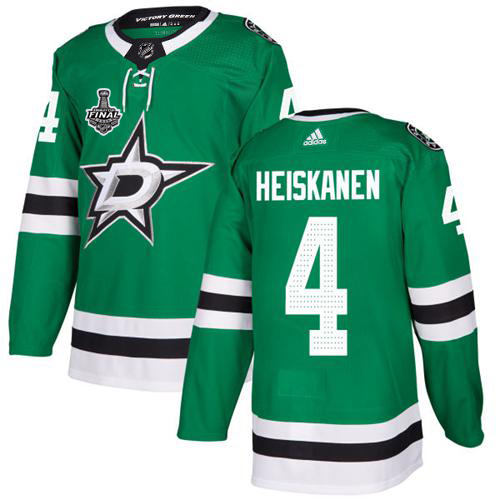 Adidas Men Dallas Stars 4 Miro Heiskanen Green Home Authentic 2020 Stanley Cup Final Stitched NHL Jersey